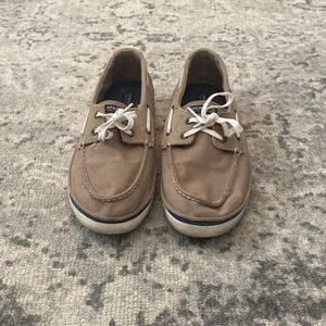 Sperry Top Sider Tan Size 6 Youth Boys Boat Shoes